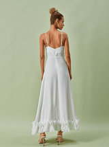 Ilsa Spaghetti Maxi Dress In White