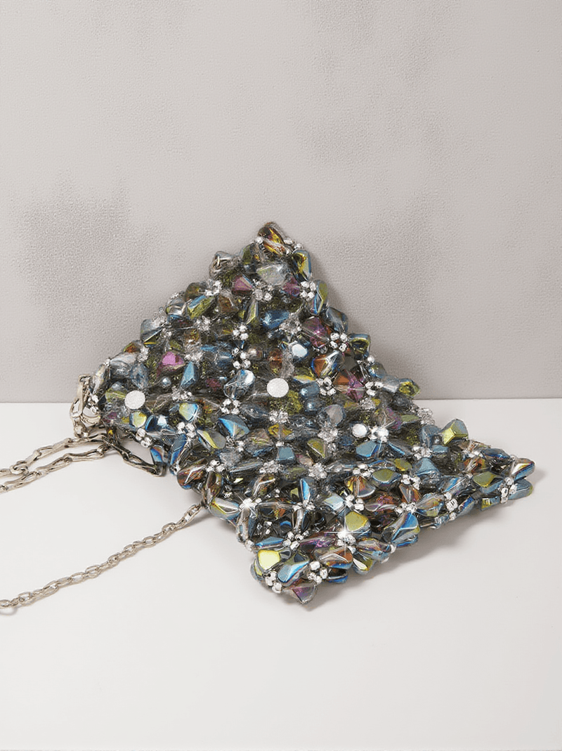 Erica Multi Crystal Cutout Bag