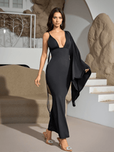 Lasma Backless Kimono Sleeve Maxi Dress