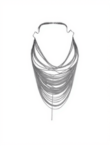 Ma?l Metal Body Chain Top