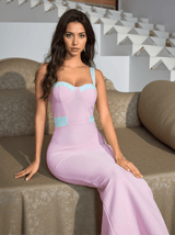 Margaux Bandage Maxi Dress In Pink