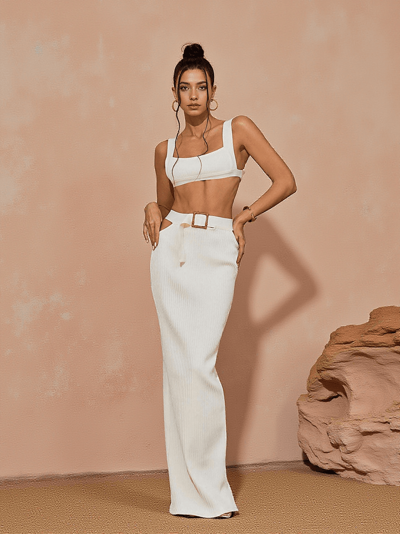 Beatrix Cutout Belted Bandage Set