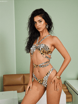 Julian Leopard Ring Bikini Two Piece Set