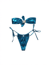 Jupiter Starfish Metallic Bikini Two Piece Set