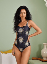 Horace Sunflower Swimwear Two Piece Set