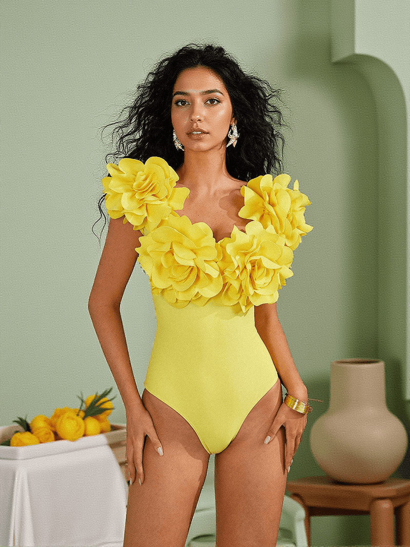 Cornelius Flower Swimwear Two Piece Set