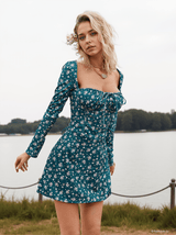 Uhtred Floral Lacing Mini Dress