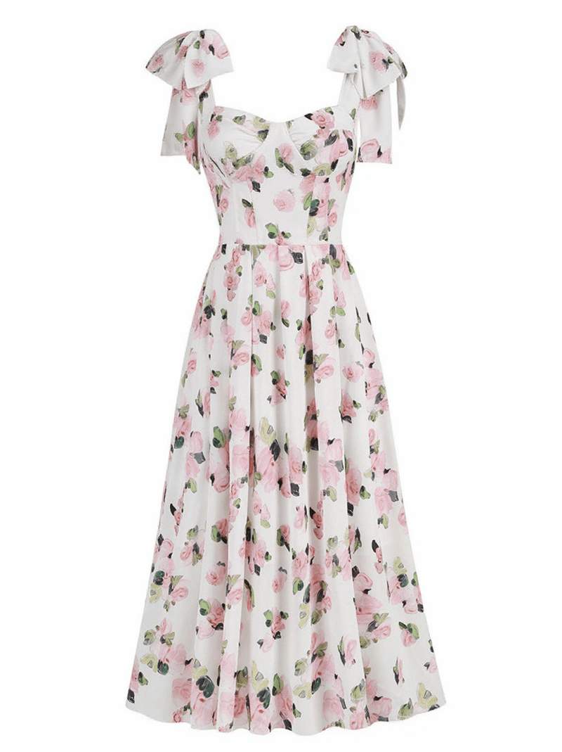 Kizzy Floral Spaghetti Midi Dress