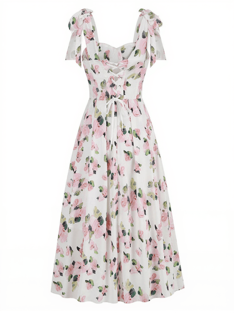 Kizzy Floral Spaghetti Midi Dress