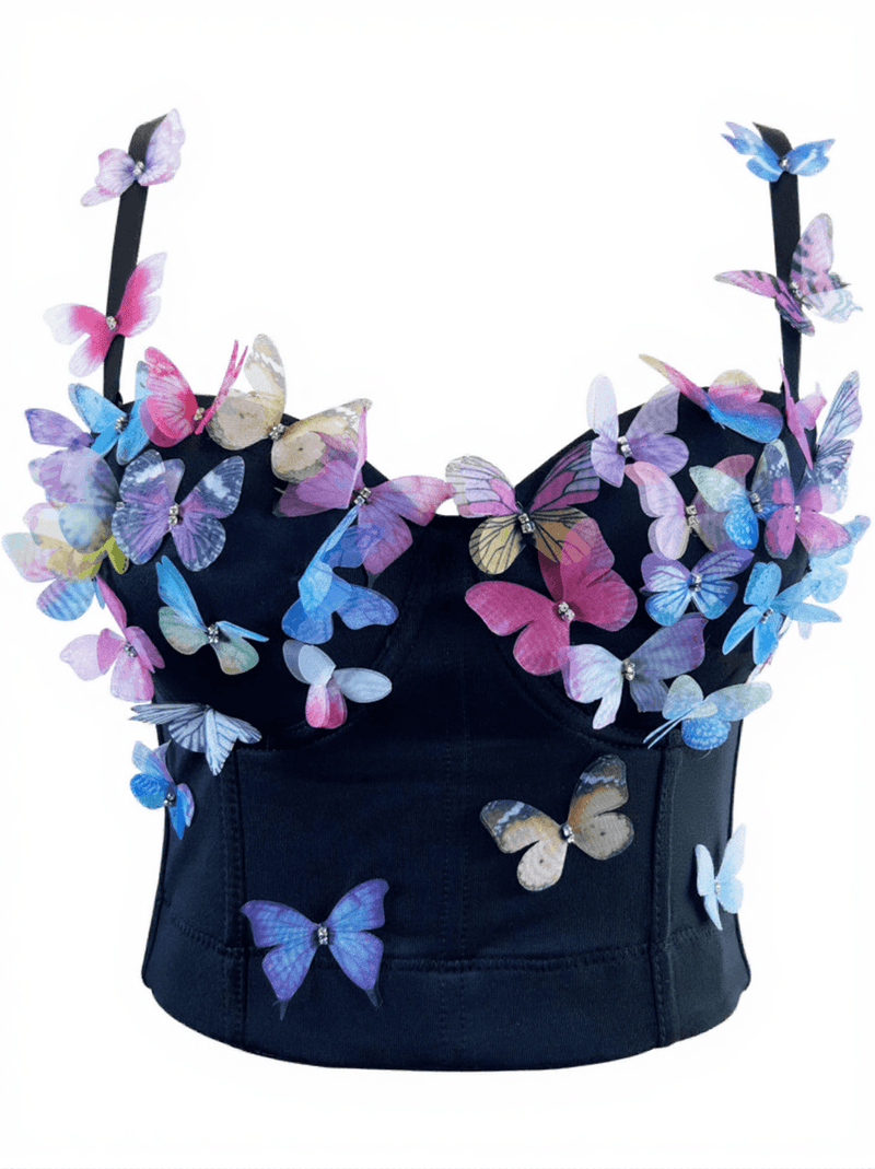 Leroy Butterfly Embellished Top