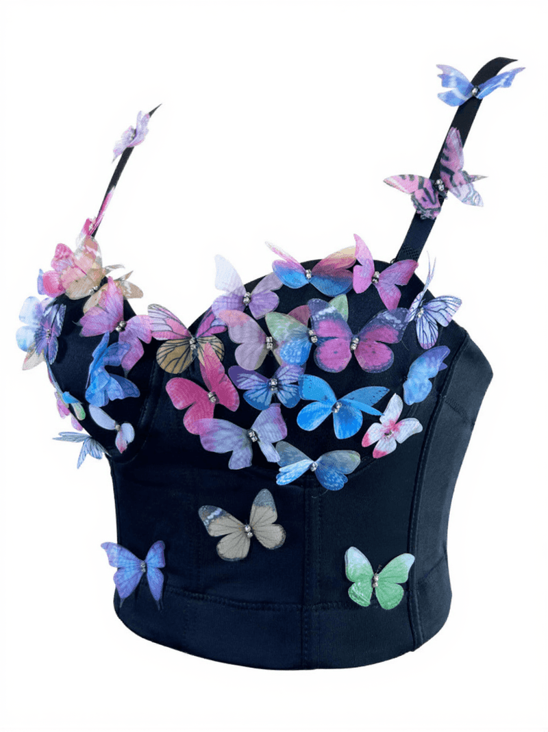 Leroy Butterfly Embellished Top