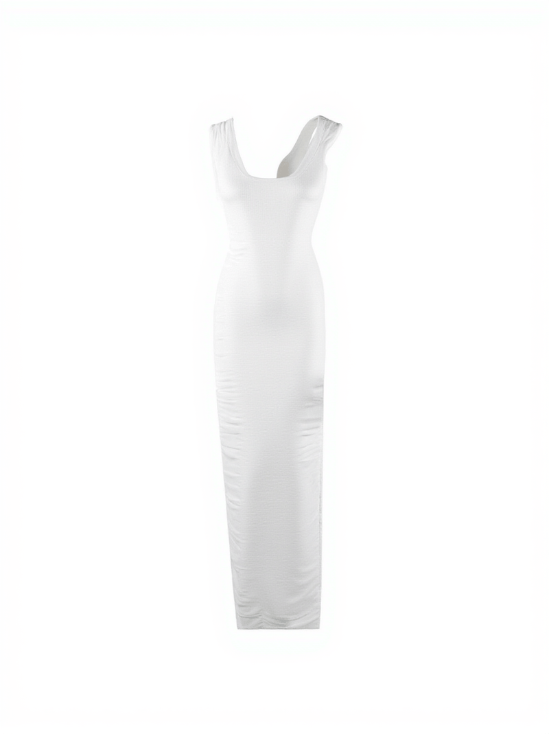 Luciano V Neck Ruched Maxi Dress