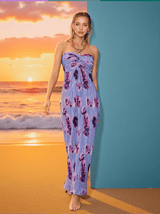 Benno Strapless Floral Maxi Dress