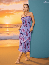 Benno Strapless Floral Maxi Dress