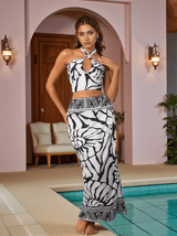 Maureen Printed Bikini Three Piece Set