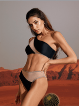 Julius Patchwork Mesh Bikini Two Piece Set