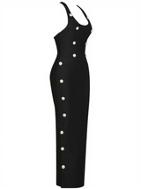 Sadie Button Embellished Bandage Dress