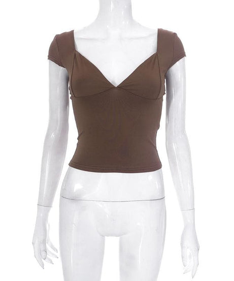 The Flattering V-Neck Cap Sleeve Top - Your Chic Fall Style Essential
