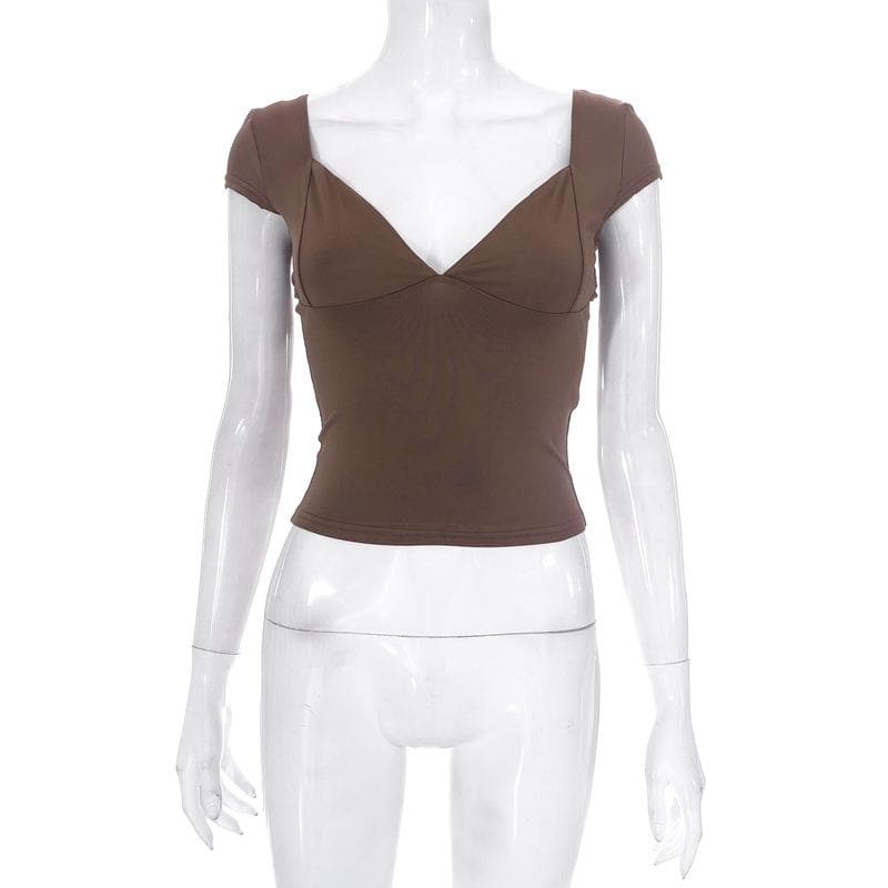 The Flattering V-Neck Cap Sleeve Top - Your Chic Fall Style Essential