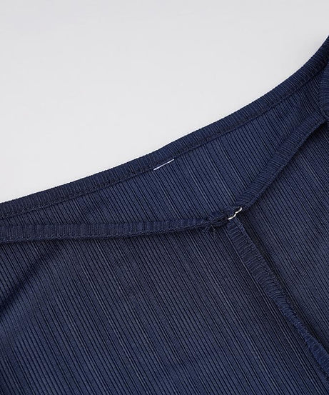 Effortless Chic: The Open Back Ribbed Knit Long Sleeve Top - Fall's Must-Have Statement Piece