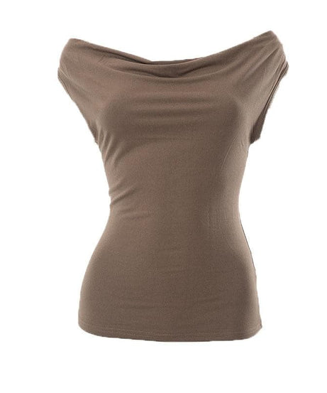 Chic Cowl Neck Sleeveless Top for Women - Effortless Fall Style & Versatile Layering