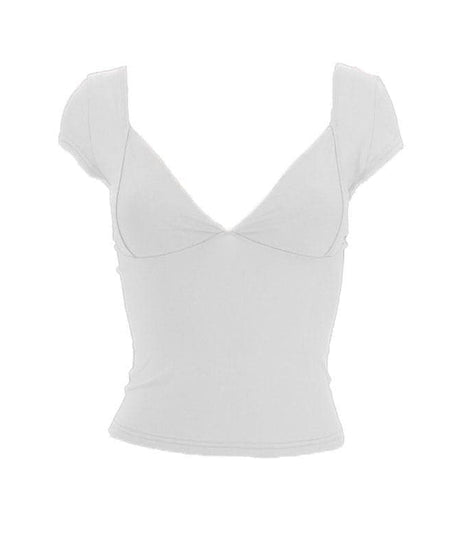 The Flattering V-Neck Cap Sleeve Top - Your Chic Fall Style Essential