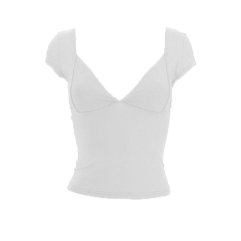 The Flattering V-Neck Cap Sleeve Top - Your Chic Fall Style Essential