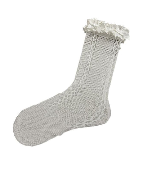 Sweetheart Coquette Bowknot Lace Ankle Socks - Whimsical Fall Fashion for Women