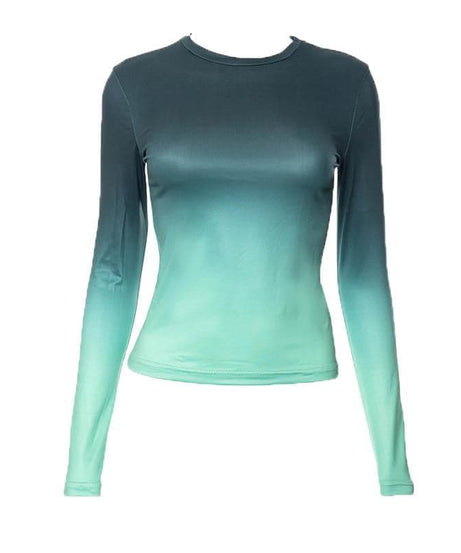 Ocean Sunset Ombre Long Sleeve Top - Your Chic Fall & Winter Wardrobe Staple