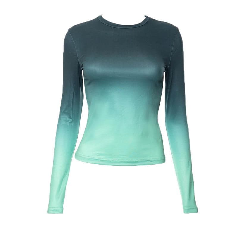 Ocean Sunset Ombre Long Sleeve Top - Your Chic Fall & Winter Wardrobe Staple