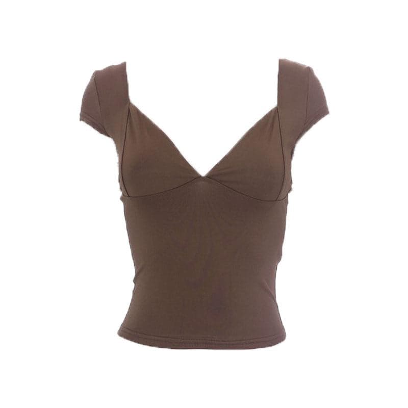 The Flattering V-Neck Cap Sleeve Top - Your Chic Fall Style Essential
