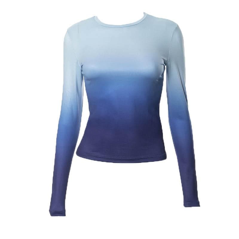 Ocean Sunset Ombre Long Sleeve Top - Your Chic Fall & Winter Wardrobe Staple