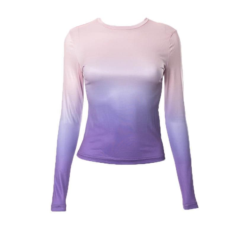 Ocean Sunset Ombre Long Sleeve Top - Your Chic Fall & Winter Wardrobe Staple