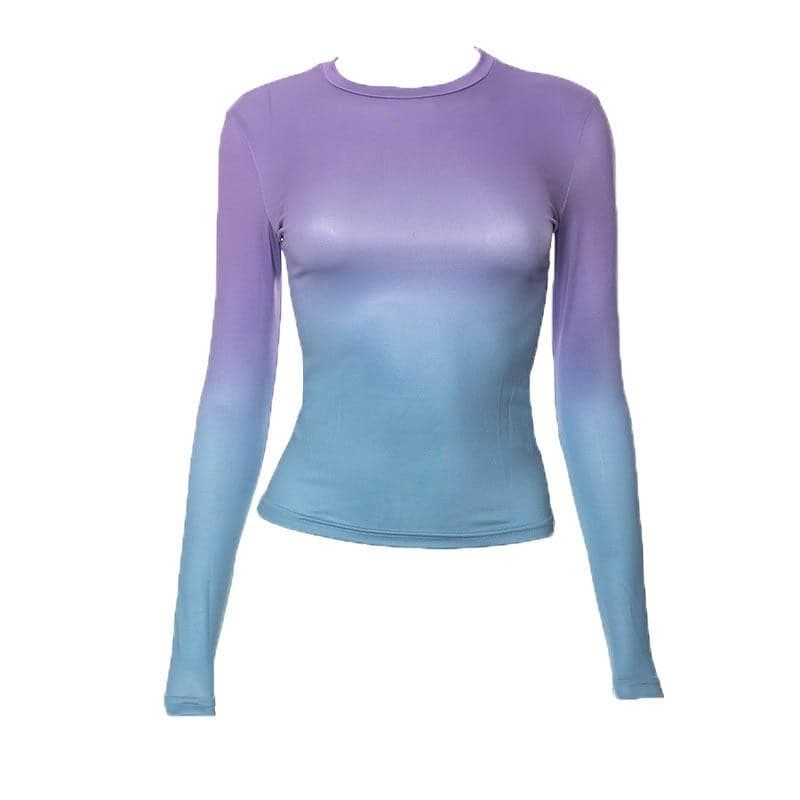 Ocean Sunset Ombre Long Sleeve Top - Your Chic Fall & Winter Wardrobe Staple