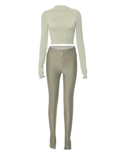 Royal Blue Long Sleeve High-Waist Legging Set - Your Go-To Fall Athleisure & Lounge Staple