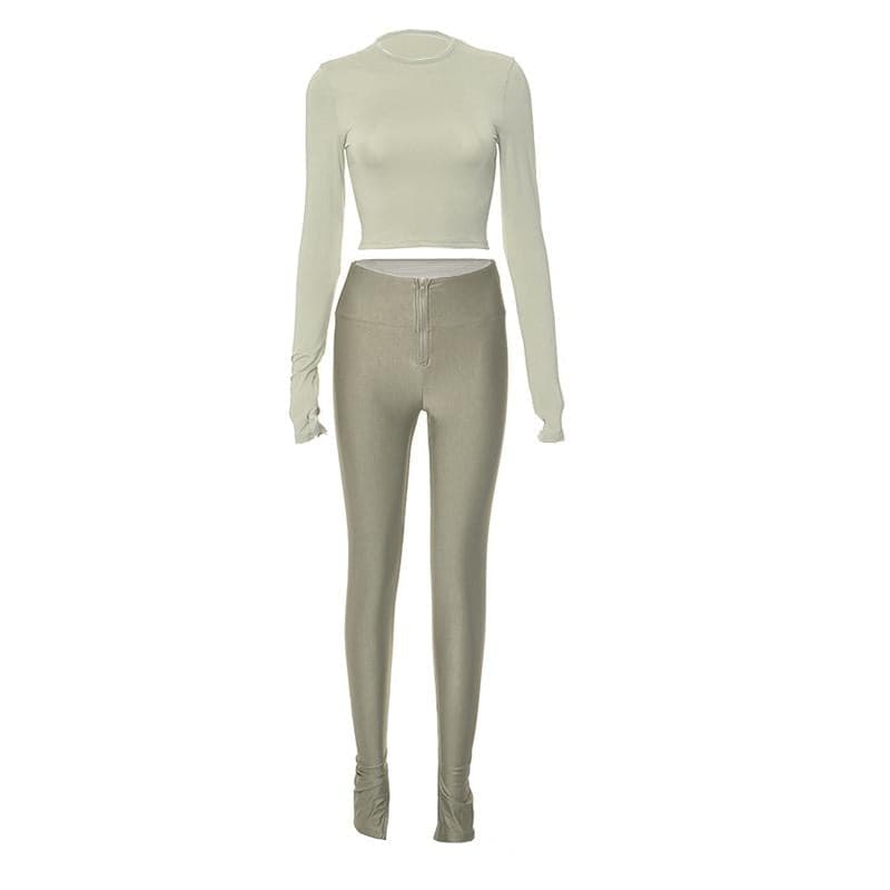 Royal Blue Long Sleeve High-Waist Legging Set - Your Go-To Fall Athleisure & Lounge Staple