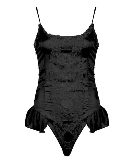 Luxurious Lace & Satin Bodysuit - Your Essential for Fall Layering & Holiday Glam