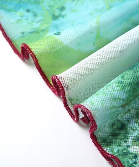 Vibrant Abstract Print Mesh Maxi Dress - Your Chic Fall & Holiday Statement