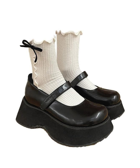 Chic Coquette Ruffle Ankle Socks with Bow | Trendy Fall Fashion & Halloween Charm