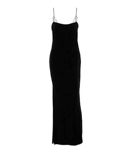 Ruby Allure Velvet O-Ring Maxi Dress – Your Dazzling Holiday & New Year's Eve Statement