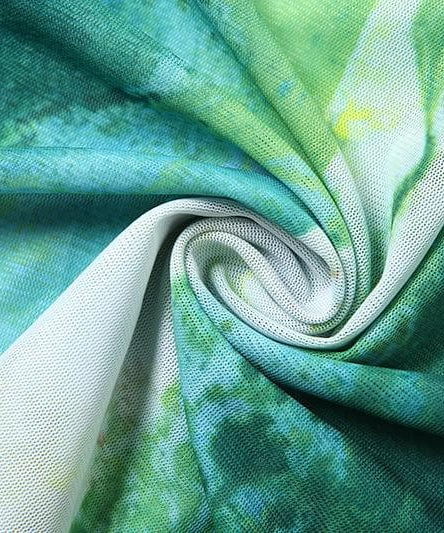 Vibrant Abstract Print Mesh Maxi Dress - Your Chic Fall & Holiday Statement