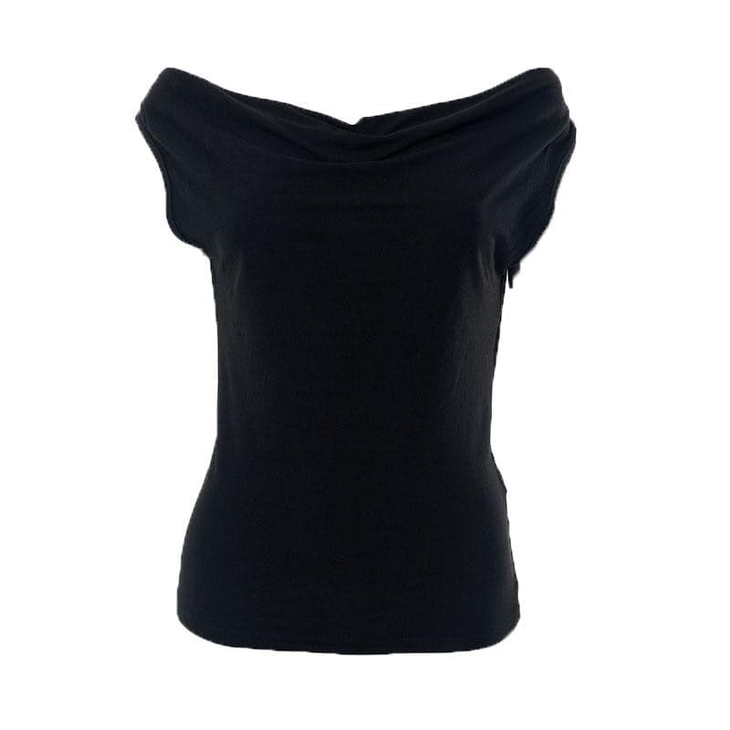 Chic Cowl Neck Sleeveless Top for Women - Effortless Fall Style & Versatile Layering