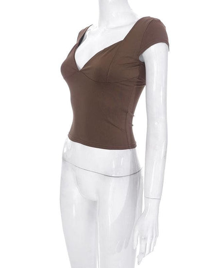 The Flattering V-Neck Cap Sleeve Top - Your Chic Fall Style Essential