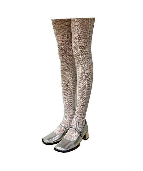 Geometric Chic Sheer Tights: Elevate Your Autumn & Holiday Style