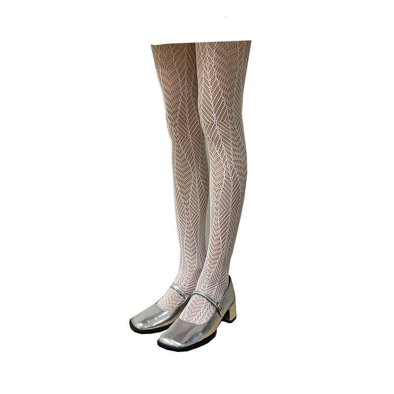 Geometric Chic Sheer Tights: Elevate Your Autumn & Holiday Style