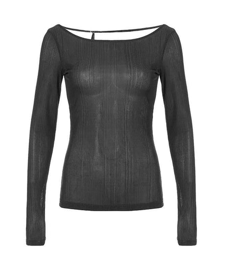 Effortless Chic: The Open Back Ribbed Knit Long Sleeve Top - Fall's Must-Have Statement Piece
