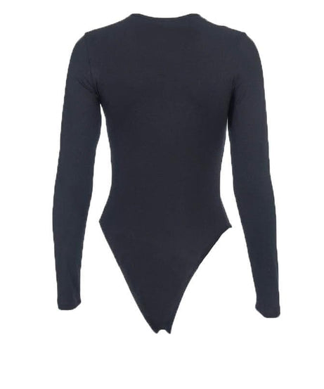 Effortless Chic: Scarlet Red Long Sleeve Crewneck Bodysuit - Your Fall Wardrobe Essential