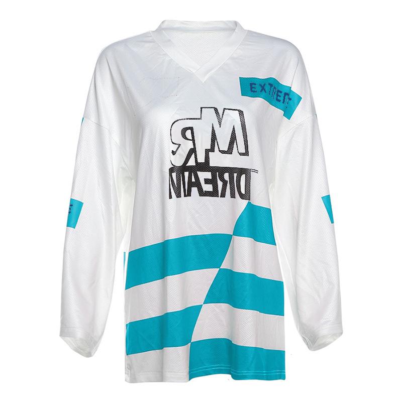 Mr. Dream Extreme V-Neck Long Sleeve Top - Your Go-To Retro Fall Streetwear