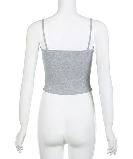 Effortless Y2K Ribbed Lace Cami Top - Fall's Must-Have Layering Piece