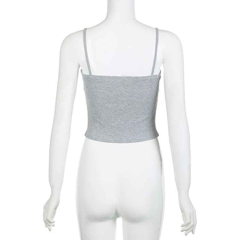 Effortless Y2K Ribbed Lace Cami Top - Fall's Must-Have Layering Piece